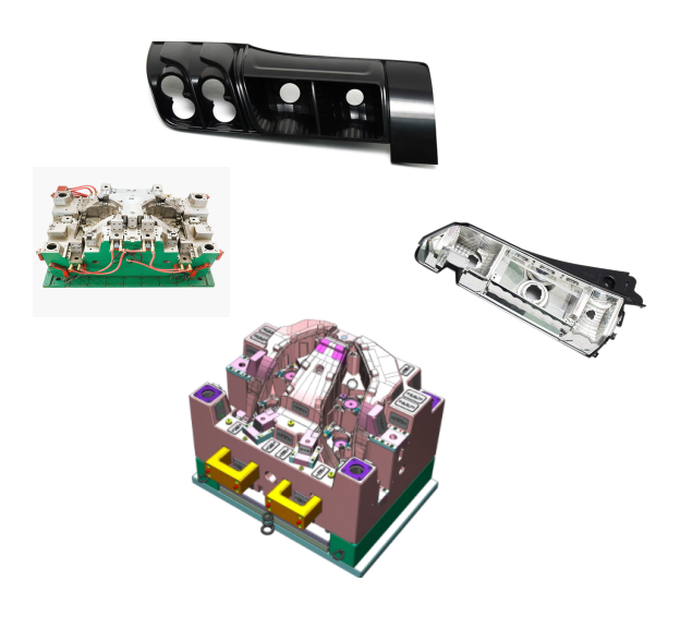 แม่พิมพ์สะท้อนแสงภายนอกรถยนต์