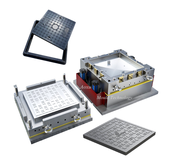 คอมโพสิต SMC BMC Ditch Manhole Cover Mould