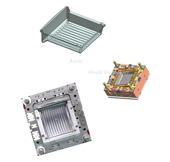 แม่พิมพ์ลิ้นชักเก็บของตู้เย็น
