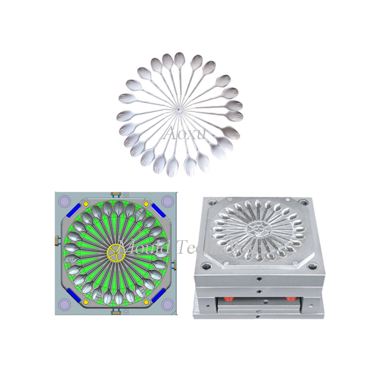 แม่พิมพ์ช้อนพลาสติกสำหรับกินพุดดิ้ง