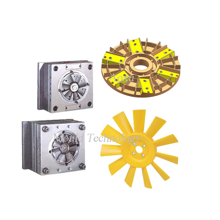 เครื่องใช้ในบ้านการฉีดขึ้นรูปใบพัดลมพลาสติก