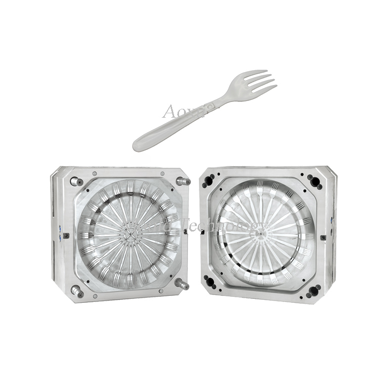 แม่พิมพ์ส้อมพับพลาสติกสำหรับบะหมี่กึ่งสำเร็จรูป