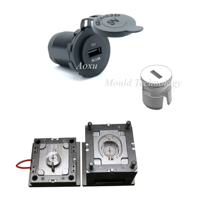 แม่พิมพ์ซ็อกเก็ตที่ชาร์จในรถยนต์